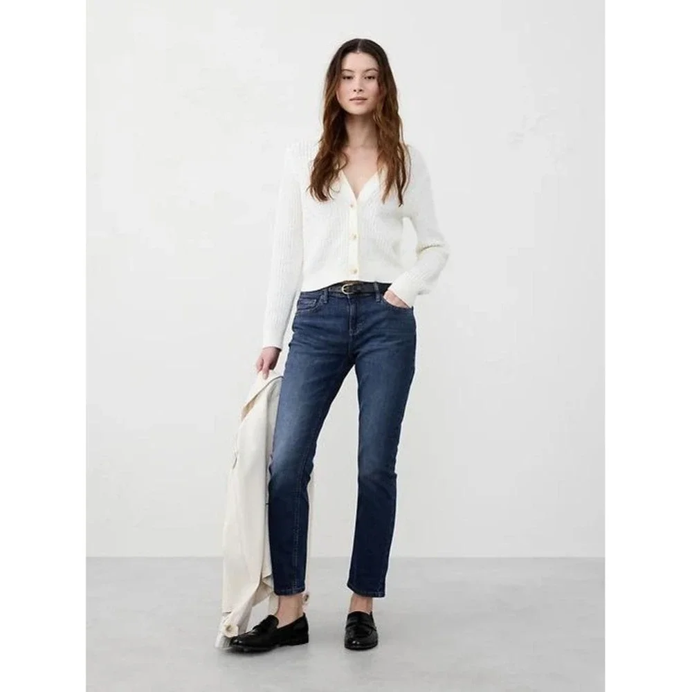 Banana Republic -058 Womens‎ Girlfriend Jeans Dark Wash Blue 536092-00 Size 28/6